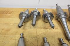 Pioneer CAT40 (15pcs) Ext & Reg Length End Mill Holders, 1/8", 3/16", 1/4" Diameters