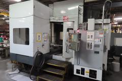 Haas EC-1600 CNC Horizontal Machining Center with Integrated 4th axis Rotary Table, 5th Axis Drive, Probing, and Thru-Spindle Coolant