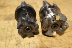 CAT40 Tool Holders (2) With 2" Shell Mills, Cogsdill Tool .250" Roll-A-Finish Burnish Tool