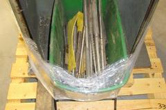 Superior Model J Horizontal Manual Stroke Honing Machine, with Tub of Assorted Mandrels