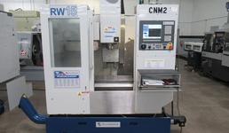Milltronics RW-15 CNC Vertical Machining Center, 25" x 15" x 20.5". Series D, Milltronics 8200 Control, 16 ATC, 8K RPM, Probing, Chip Auger