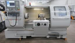 Milltronics ML16 CNC Engine Lathe, 8200 CNC Control, 8 Station Turret, Tailstock, 3-Jaw Chuck, Coolant, Enclosure