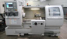 Milltronics ML16 CNC Engine Lathe, Series G, 8200 CNC Control, 8 Station Turret, Tailstock, 3-Jaw Chuck, Coolant, Enclosure