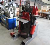Edwards 50 Ton Hydraulic Iron Worker, Coper/Notcher, Flat Shear, Angle Shear, Single Phase